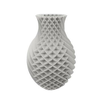 3D打印立体花纹拼接纹路花瓶