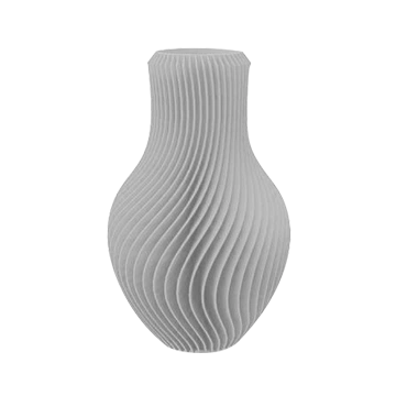 3D打印简约现代摆件波浪花瓶